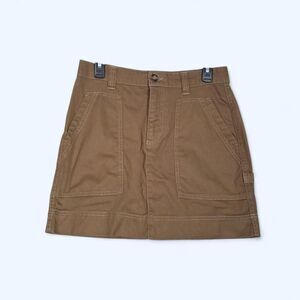 Old Navy Women's Cotton Khaki Mini Carpenter Skirt - Size 4
